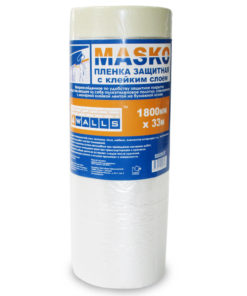 Пленка укрывная со скотчем MASKO 1.8х33м
