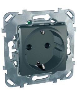 Розетка с заземлением с защитой от детей Schneider Electric Unica 16А 250В