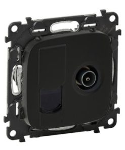 Розетка TV единственная Legrand Valena Allure (звезда) и интернет розетка RJ 45, 6 кат. Экранированная