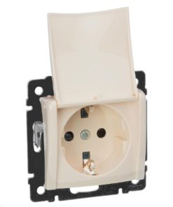 Розетка с заземляющими контактами с откидной крышкой Legrand Valena 16А 250В