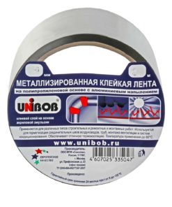 Скотч металлизированный Unibob 50ммХ50м